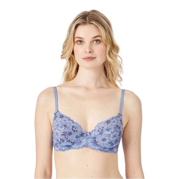 Women’s Chelsey Floral Lace Unlined Underwire Bra Size 32B - Picture 3 of 5